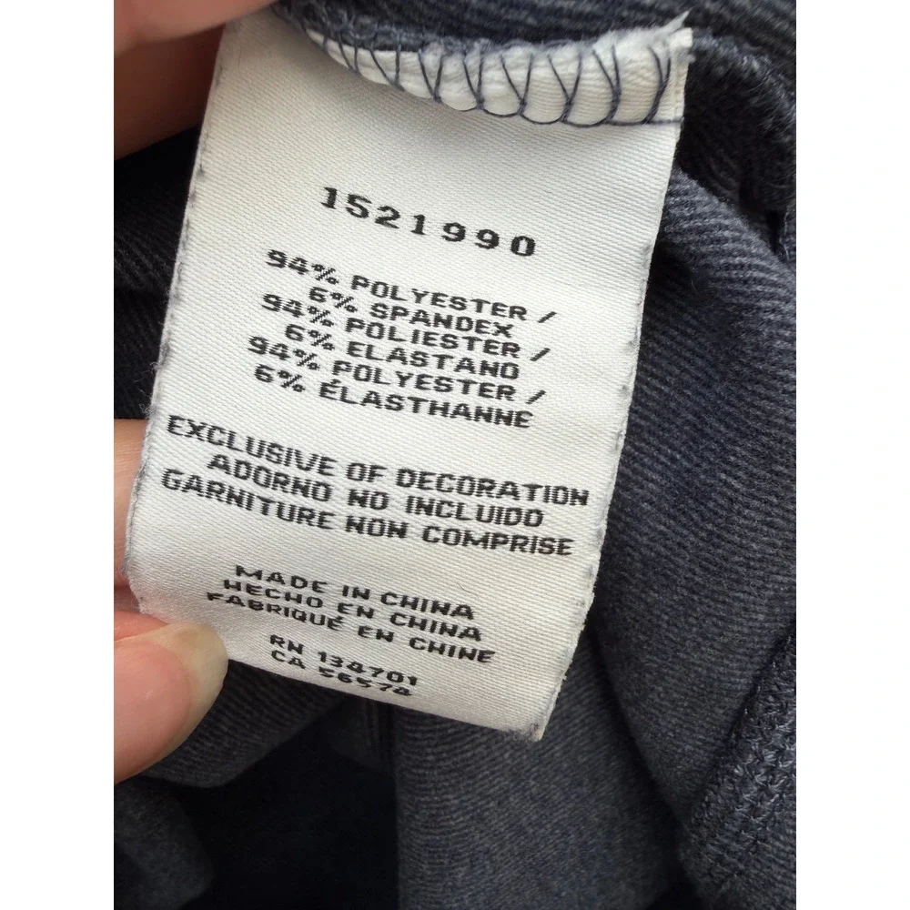 Boston Traders Mens XL Charcoal Gray/Blue Knit Crewneck Sweatshirt Pullover